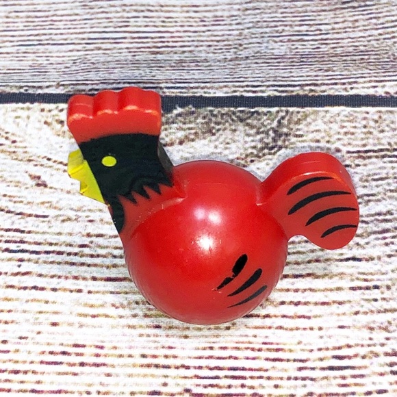 Vintage Fisher Price Little People Rooster/Hen Chicken Farm Animals - Picture 3 of 8